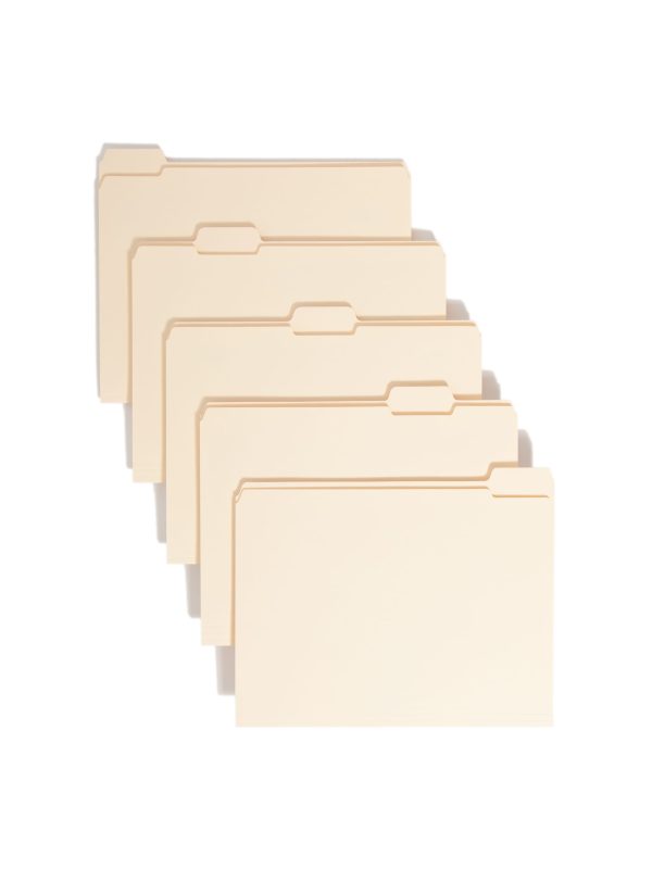 Reinforced Tab File Folders, 1 5-Cut Tab Sale