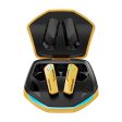 Transformers TF-T10 Wireless Bluetooth Earbuds - Yellow Fashion