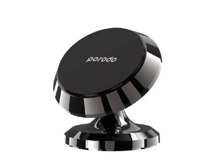 Porodo 4 Circular Discs Magnetic Car Mount - Black Discount