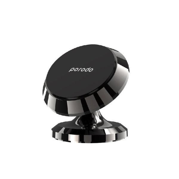 Porodo 4 Circular Discs Magnetic Car Mount - Black Discount