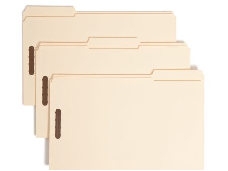 Reinforced Tab Fastener File Folders, 1 3-Cut Tab, 2 Fasteners For Cheap