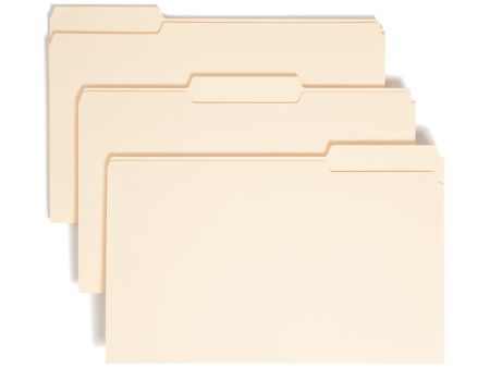 Standard File Folders, 1 3-Cut Tab, Assorted Positions on Sale