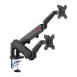 GameOn GO-5350 Dual Monitor Arm for Gaming & Office - Black Hot on Sale