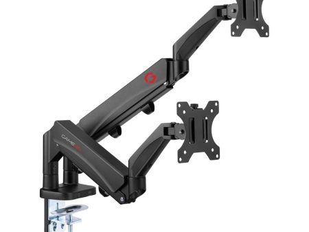 GameOn GO-5350 Dual Monitor Arm for Gaming & Office - Black Hot on Sale