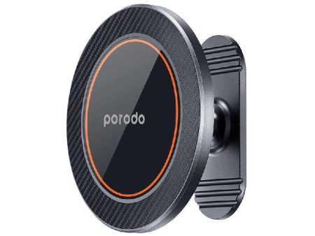 Porodo Stick-On MagSafe All-Purpose Smooth Swivel Phone Mount - Black For Cheap