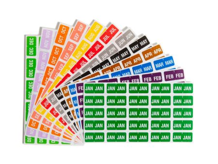 ETS Color-Coded Month and Year Labels - Sheets Hot on Sale