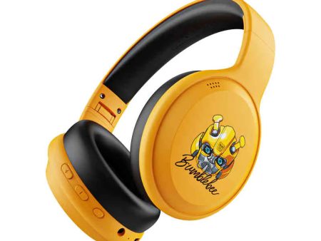 Transformers TF-G06 Wireless Headphone - Bluetooth   Yellow Online Sale