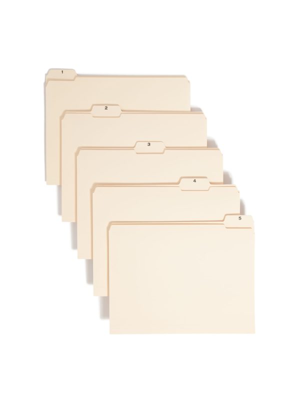 Reinforced Tab Indexed File Folder Set For Discount