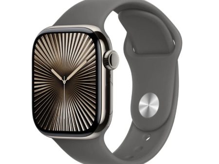 Apple Watch Series 10 with Sport Band - LTPO OLED   64GB   46mm   Medium Large   Bluetooth   Wi-Fi   Cellular   Stone Grey Online