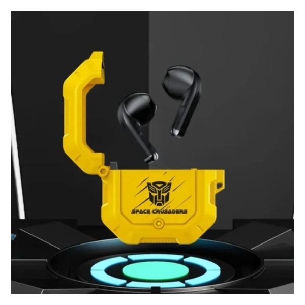 Transformers TF-T12 Wireless Bluetooth Earbuds - Yellow For Discount