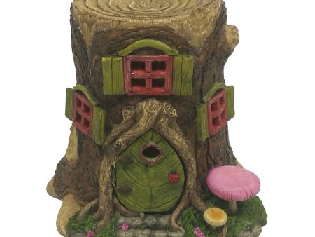 Fairy Tree Stump House w Opening Door For Cheap