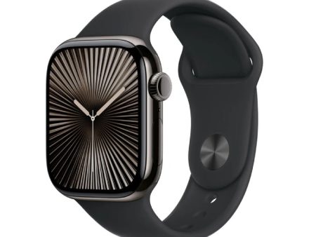 Apple Watch Series 10 with Sport Band - LTPO OLED   64GB   42mm   Small Medium   Bluetooth   Wi-Fi   Cellular   Slate Online Sale