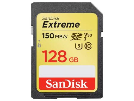 SanDisk Extreme SDXC Memory Card - 128GB   150MB s For Sale