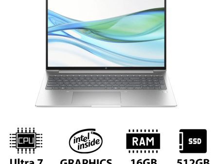 HP ProBook 460 G11 - 16  WUXGA   Ultra 7 155U   16GB   512GB (NVMe M.2 SSD)   DOS (Without OS)   1YW   Pike silver - Laptop Supply