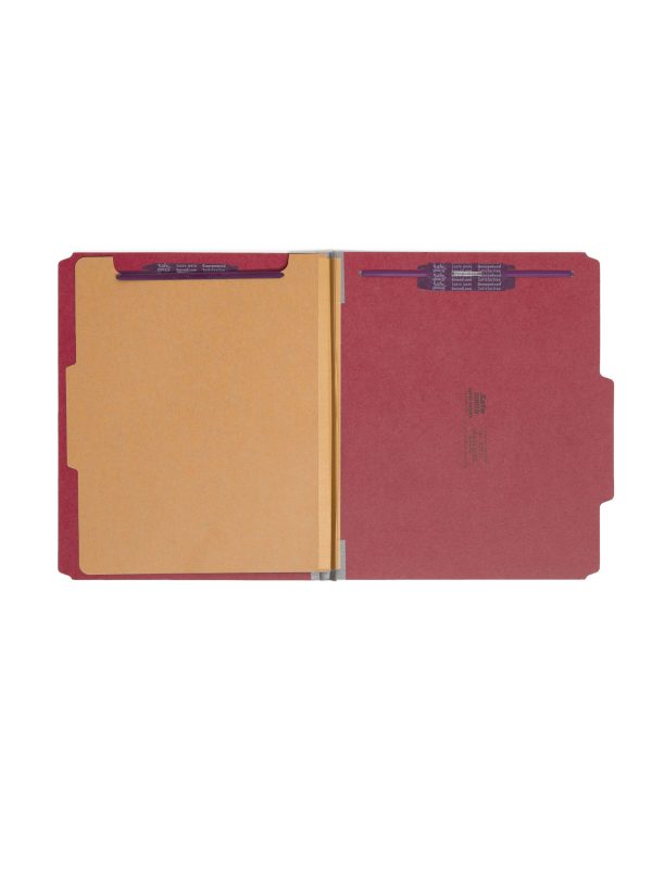 SafeSHIELD® Pressboard Classification File Folders, 1 Divider, 2 inch Expansion Supply