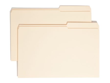 Reinforced Tab File Folders, 2 5-Cut  Right Tab Fashion