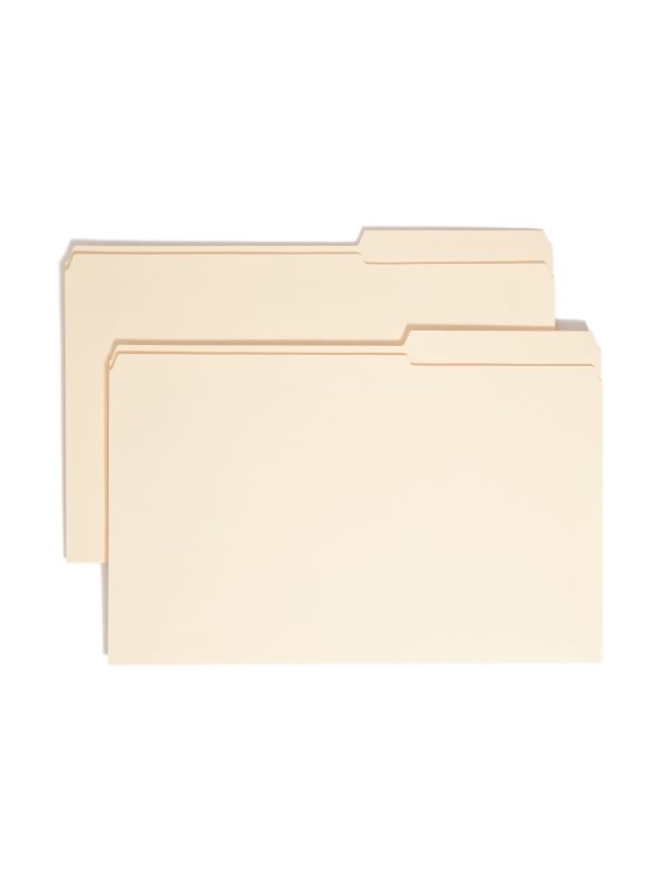 Reinforced Tab File Folders, 2 5-Cut  Right Tab Fashion