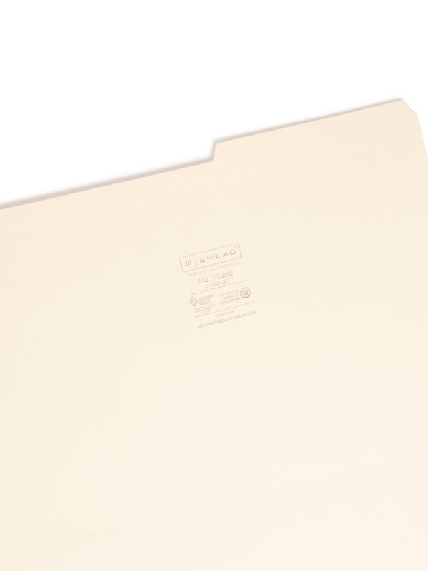 Reinforced Tab File Folders, 2 5-Cut  Right Tab Fashion