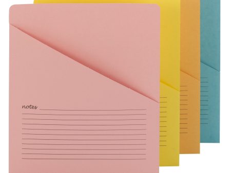 Organized Up® Notes File Jackets, Flat-No Expansion Supply