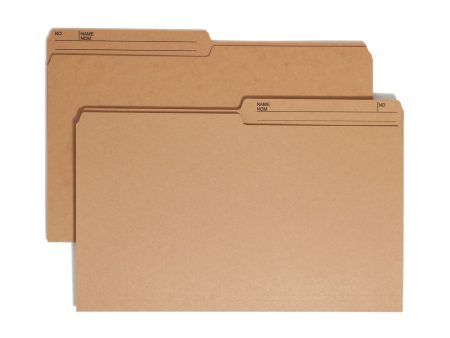 Reversible Printed Tab File Folders, 1 2-Cut Tab, 10 1 2 pt. Sale