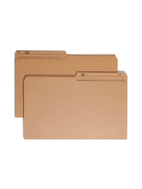 Reversible Printed Tab File Folders, 1 2-Cut Tab, 10 1 2 pt. Sale